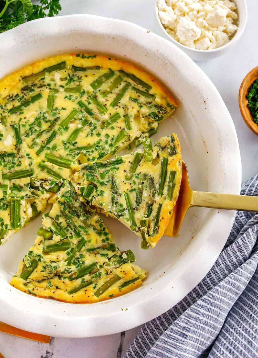Asparagus & Feta Crustless Quiche