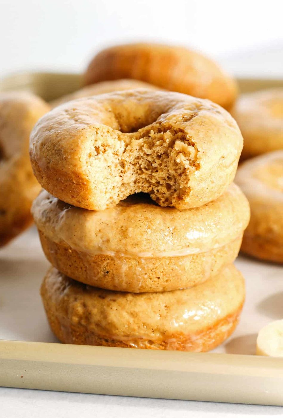 Bread Banana Glazed Donuts