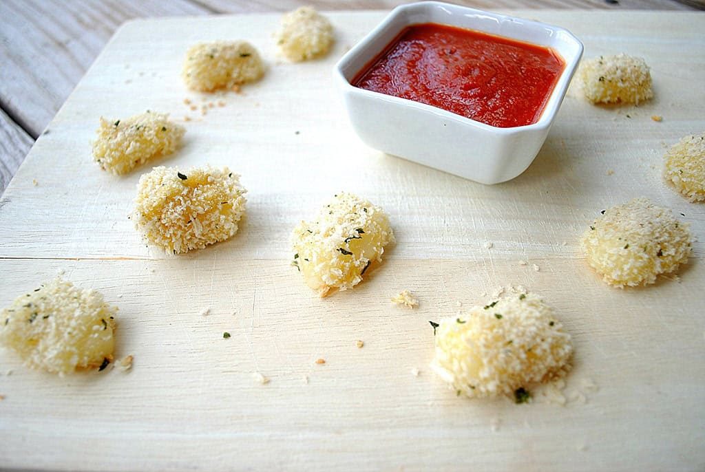 Oven-baked Mozzarella Bites