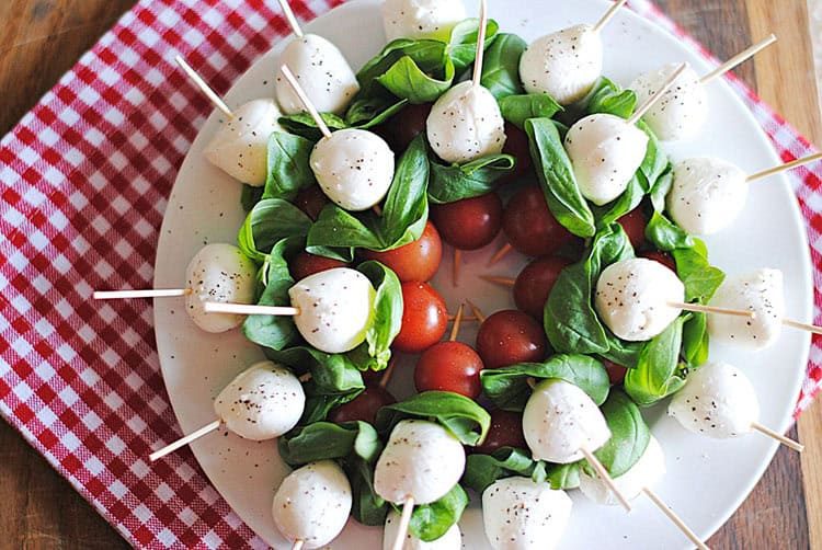 Caprese Balsamic Skewers