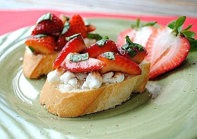 Strawberry Balsamic Bruschetta