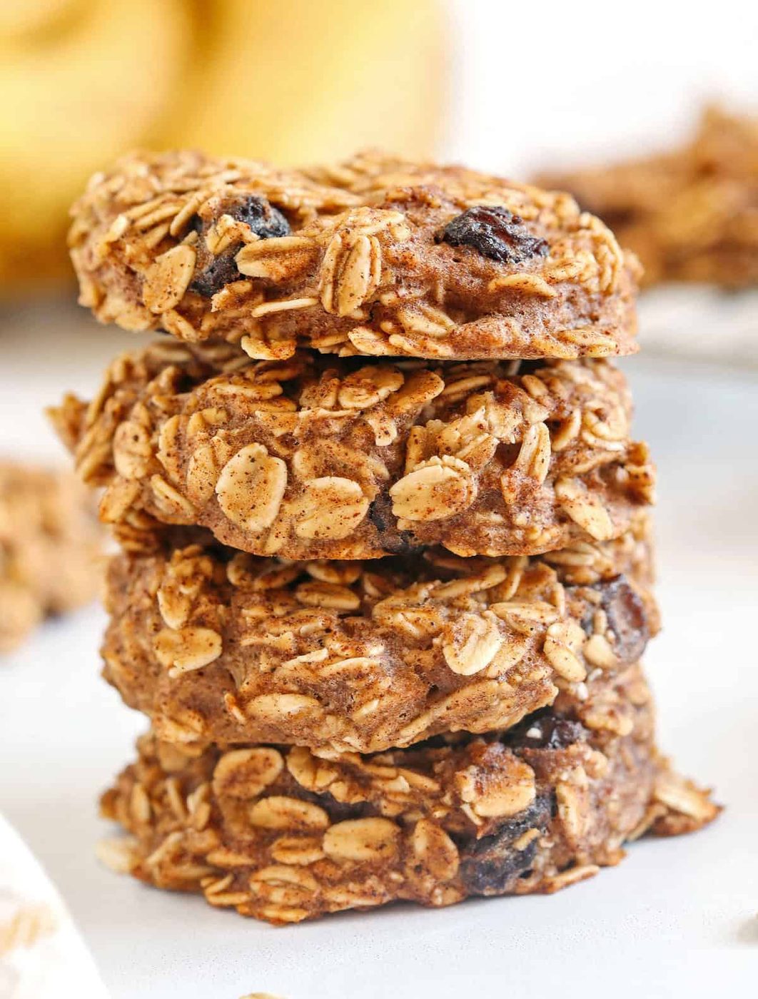 Banana Oatmeal Breakfast Cookies