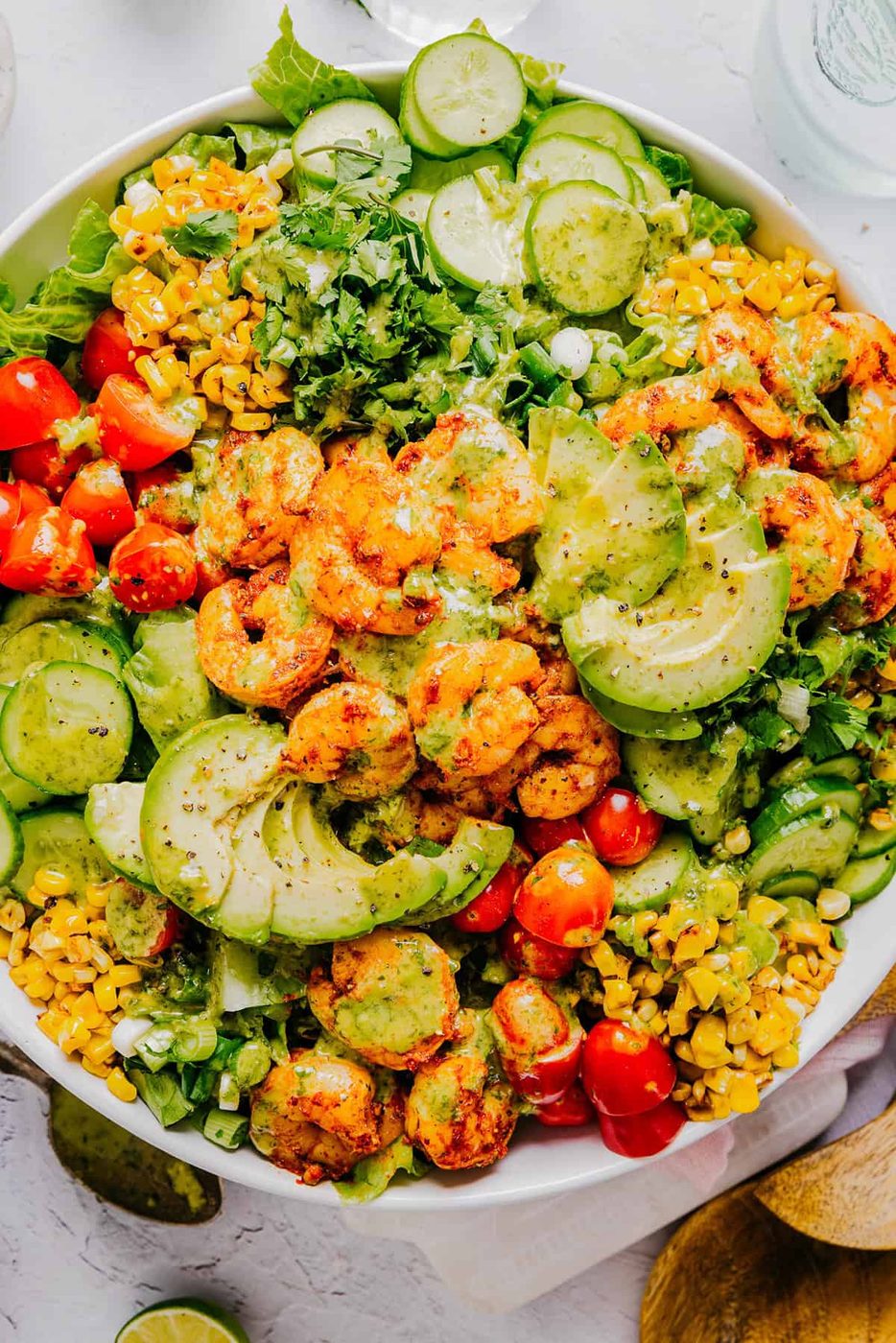 Blackened Shrimp & Corn Salad