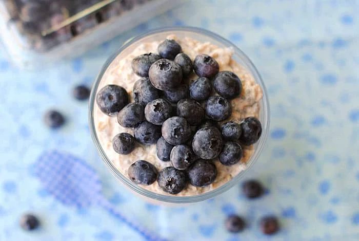 Muffin Blueberry Overnight Oats
