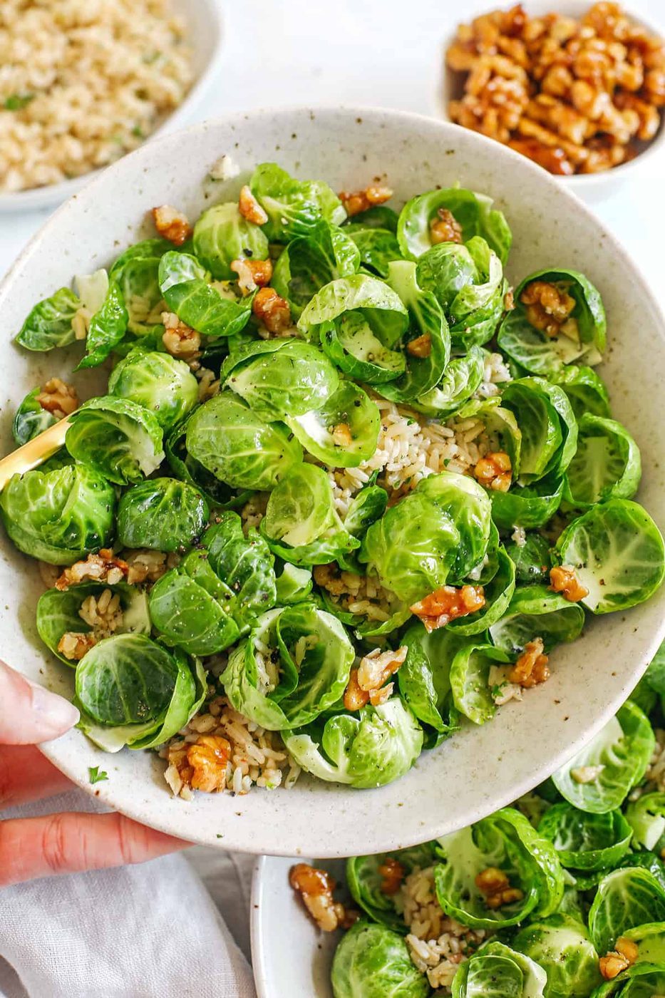 Brussels Sprout & Brown Rice Salad