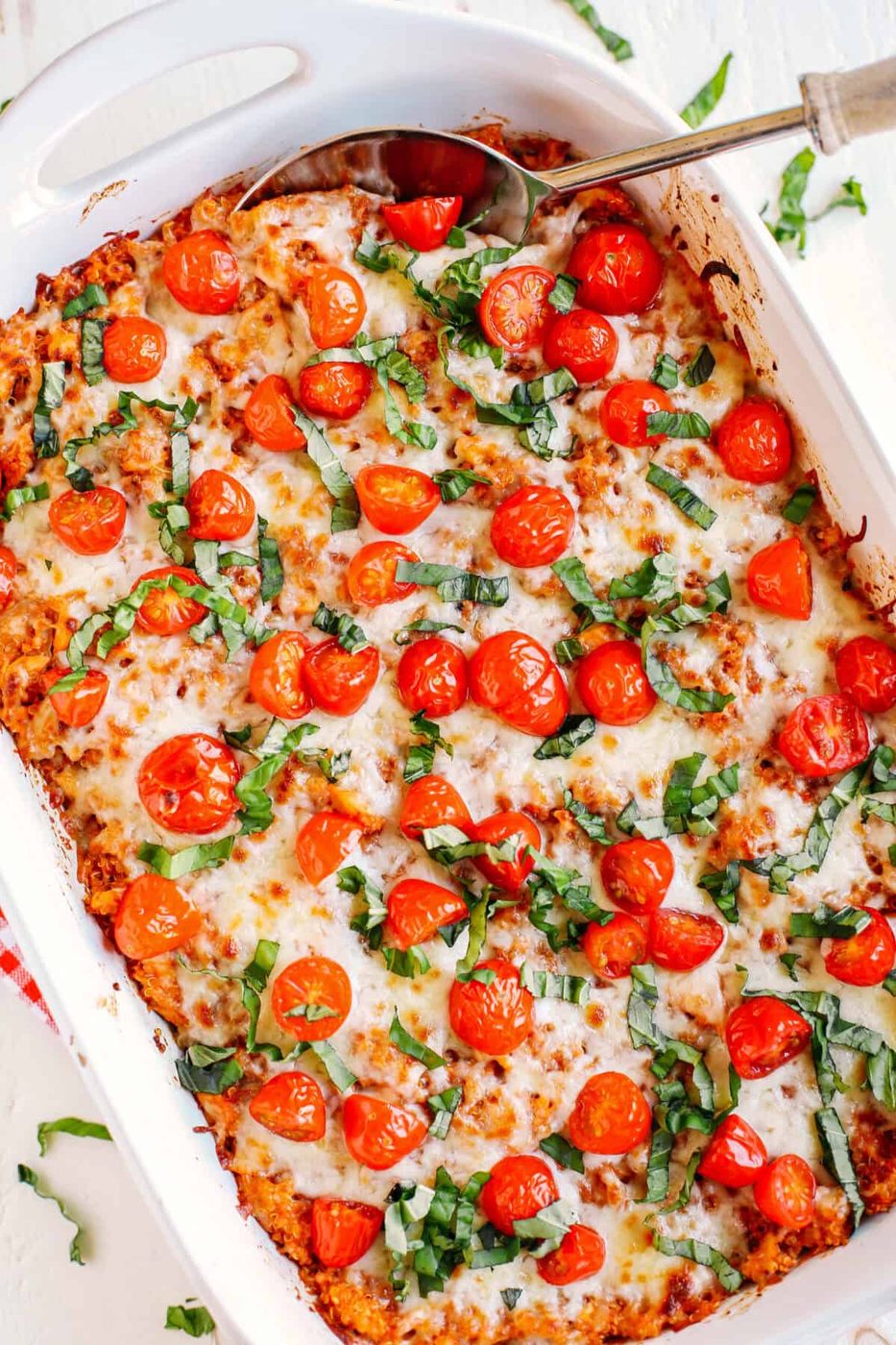 Caprese Chicken & Quinoa Casserole
