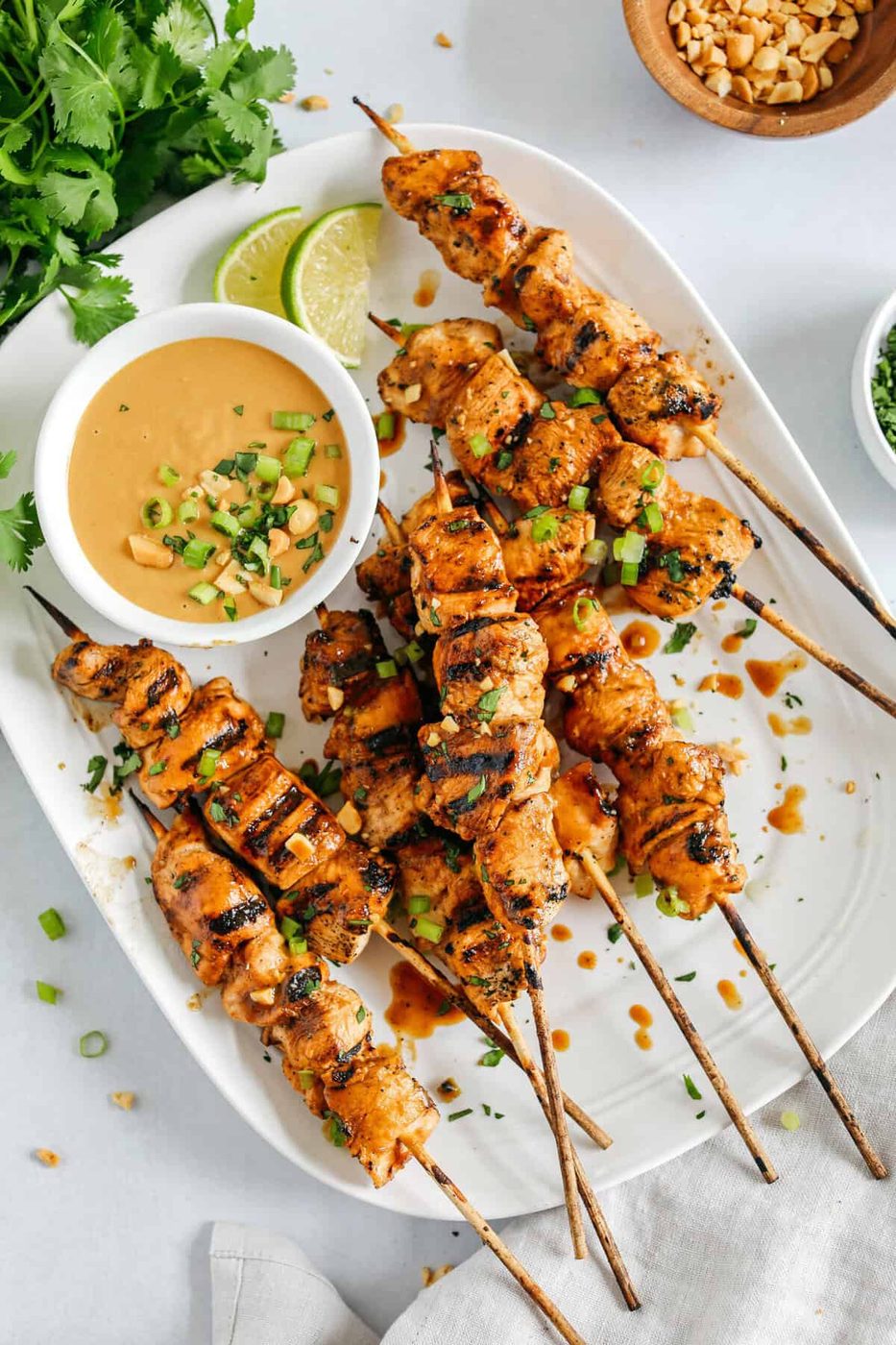 Satay Chicken with Peanut Sauce