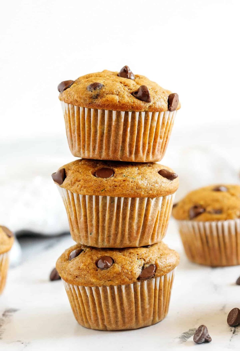 Chip Chocolate Zucchini Muffins