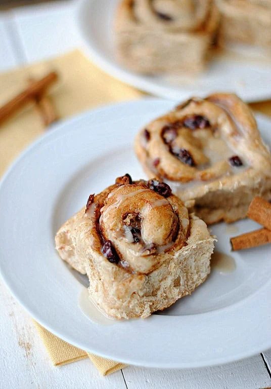 Cinnamon Cranberry-Maple Rolls