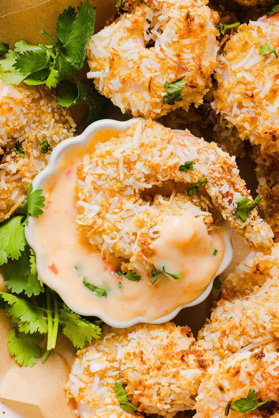 Crackly Air Fryer Coconut Shrimp