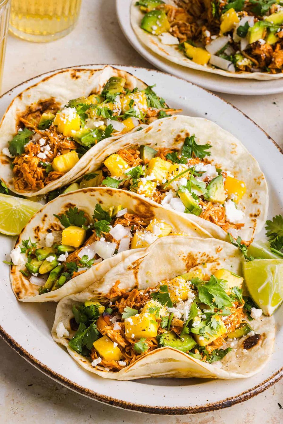 Pot Crock Chicken Al Pastor Tacos