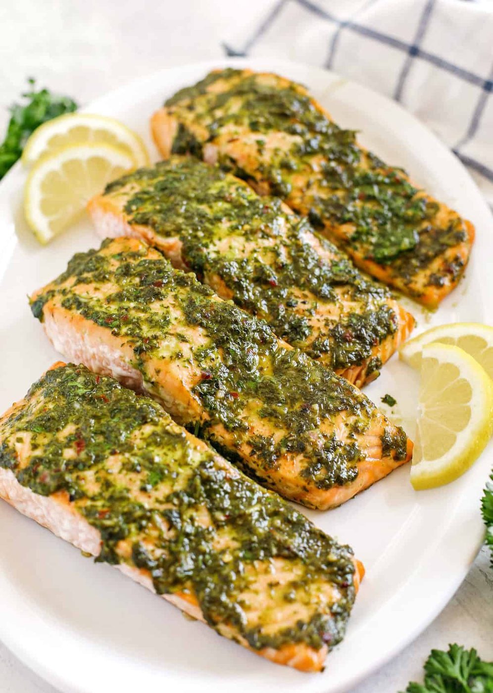 Chimichurri Oven-baked Salmon