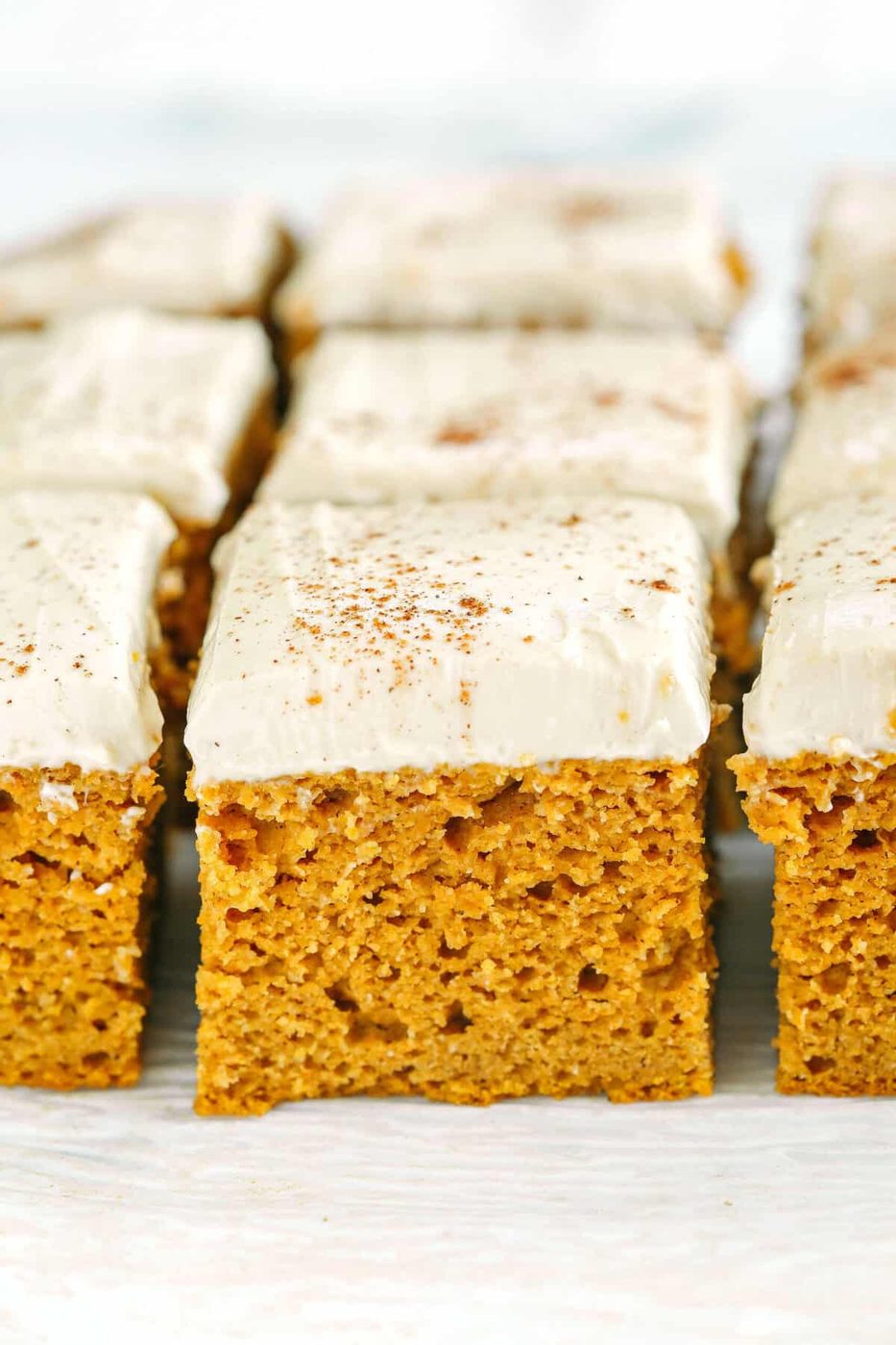 Pumpkin Bars with Cream Cheese Frosting