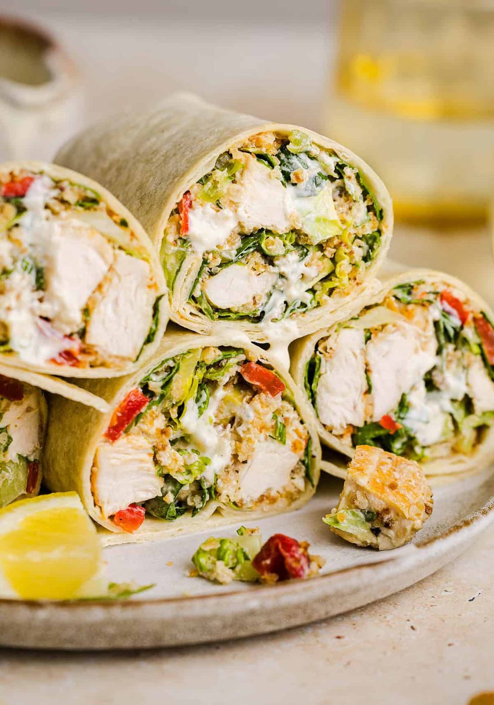 Chicken Caesar Wraps