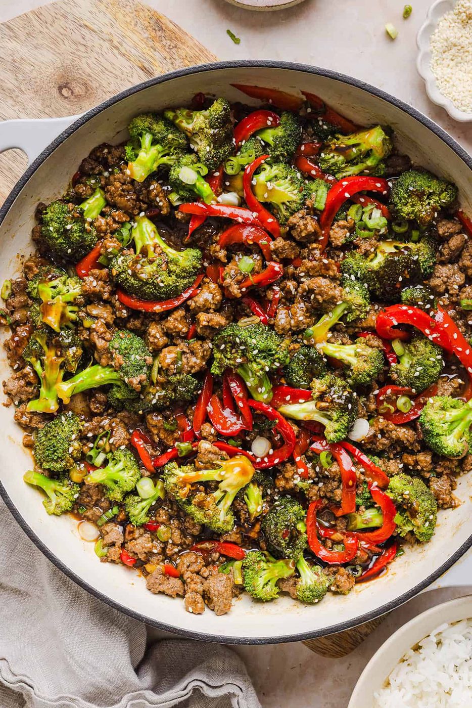 Mongolian Ground Beef Bowls