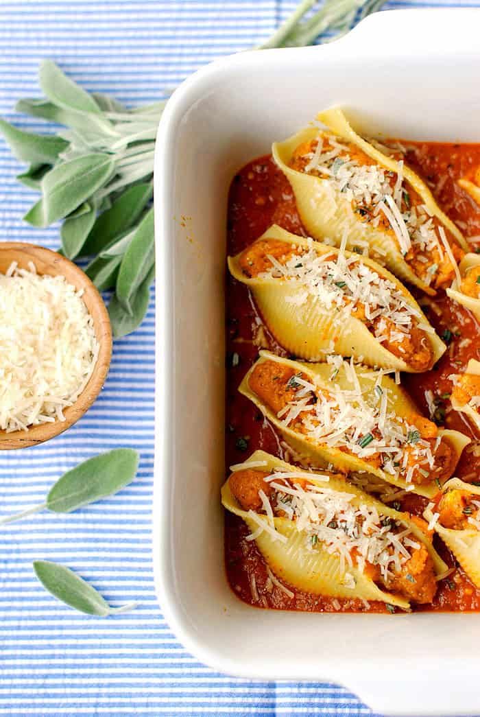 Pumpkin & Sage Stuffed Shells