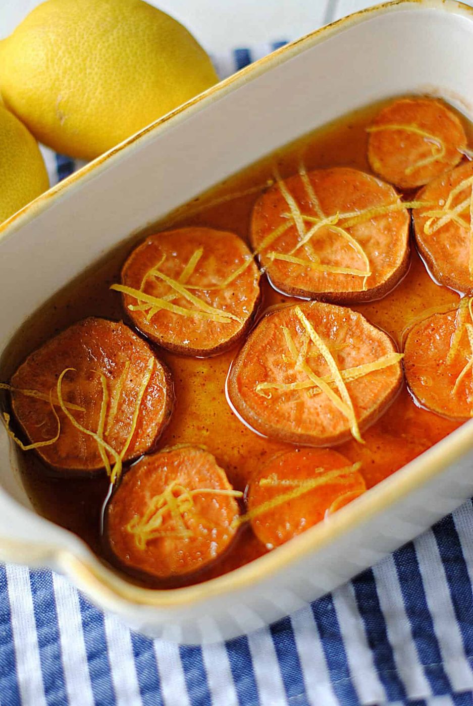 Lemon & Cinnamon Sweet Potatoes