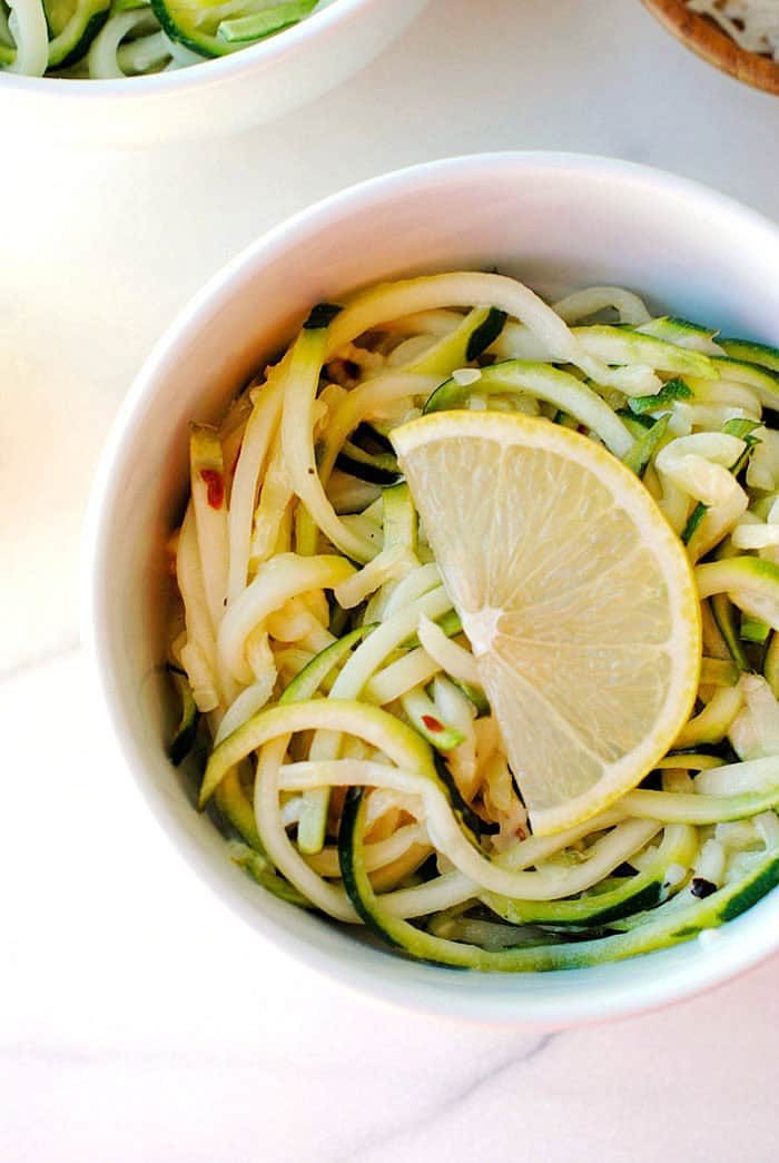 Zucchini Lemon-Garlic Noodles