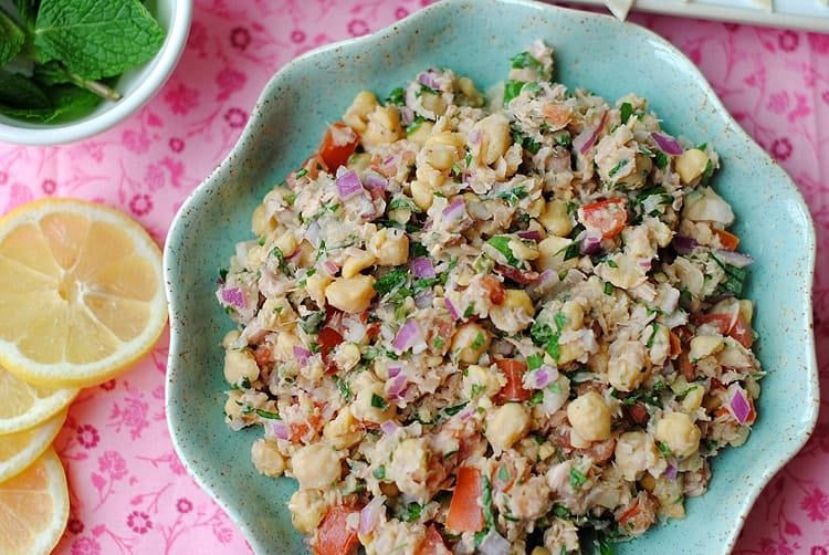 Lemony Chickpea & Tuna Salad