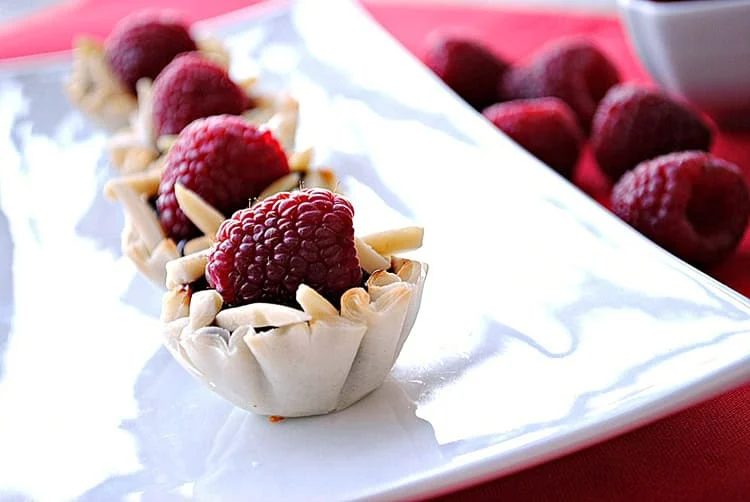 Raspberry Mini Chocolate Tarts