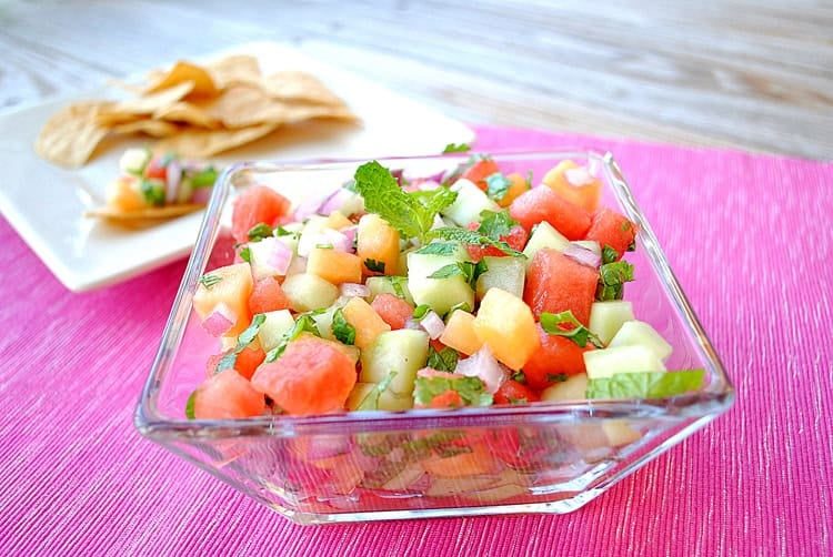 Melon Mojito Salsa