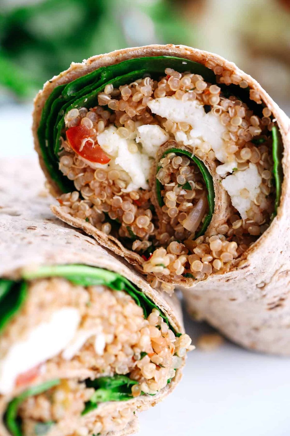 Egg Quinoa White Breakfast Wrap