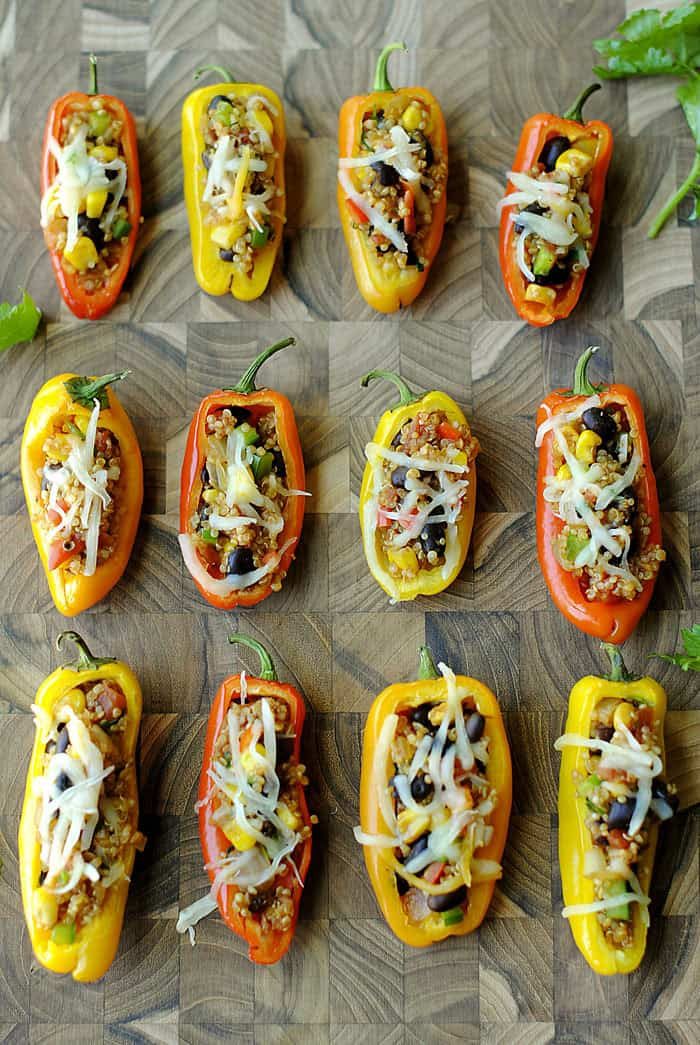 Mini Quinoa Stuffed Peppers