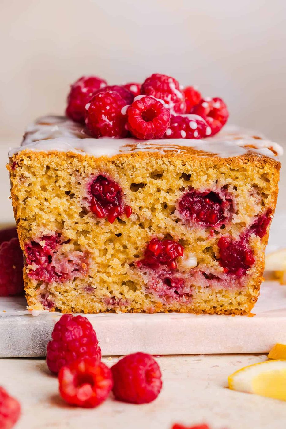 Lemon Raspberry Yogurt Bread