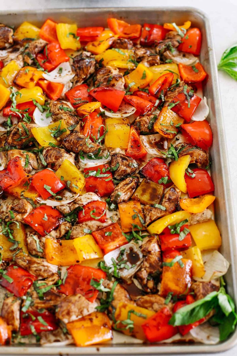 One-pan Honey Balsamic Chicken & Veggies