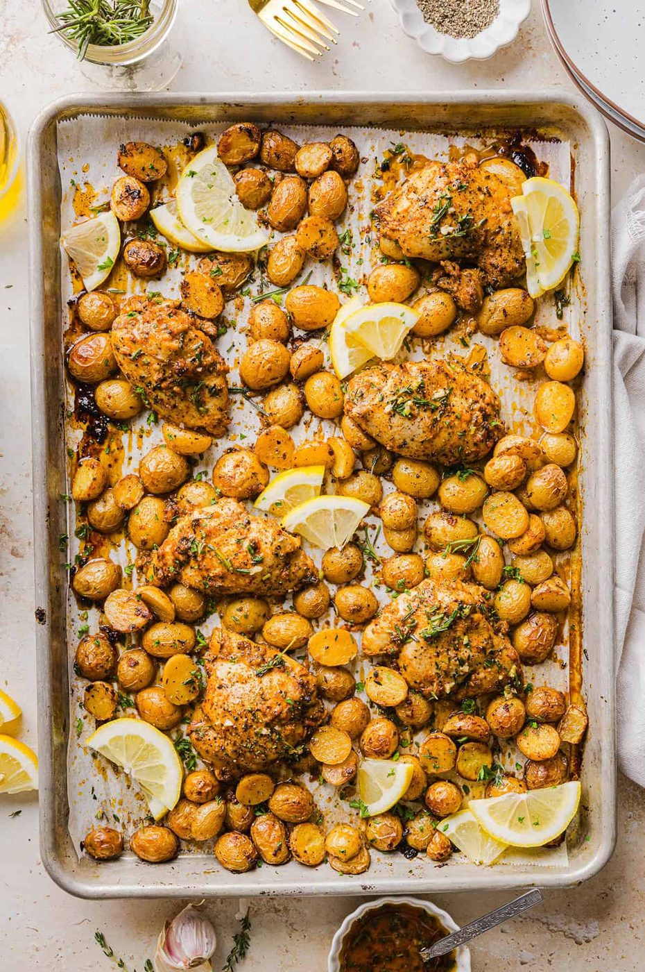 One-pan Lemon Herb Chicken & Potatoes