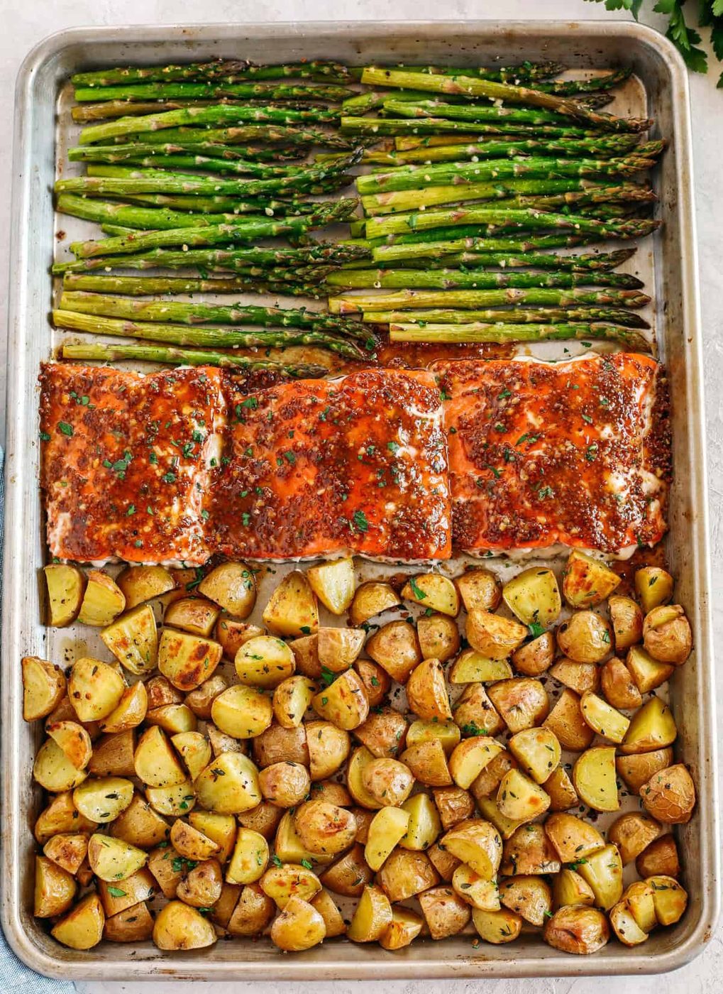 One-pan Maple Dijon Glazed Salmon