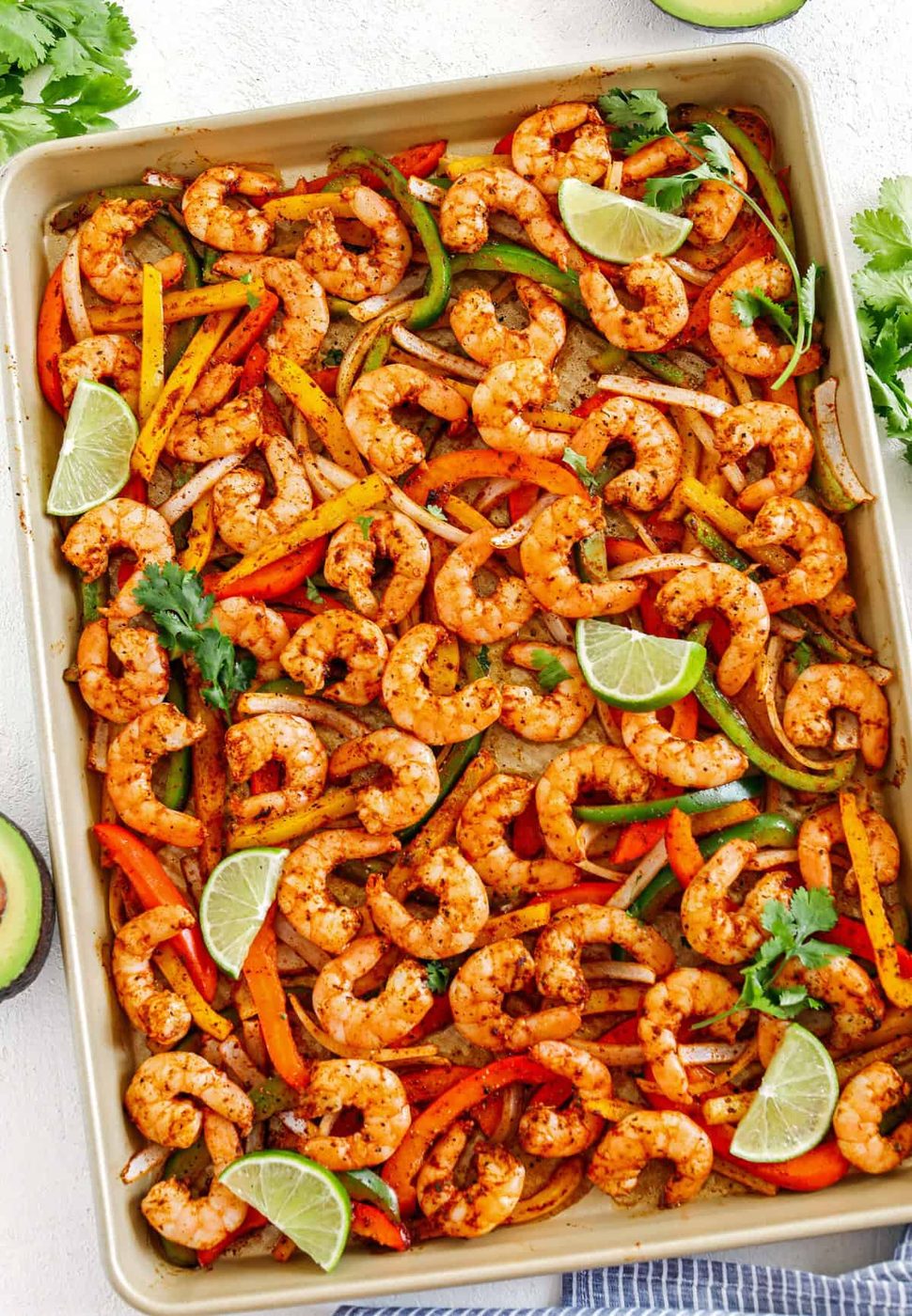 One-pan Shrimp Fajitas