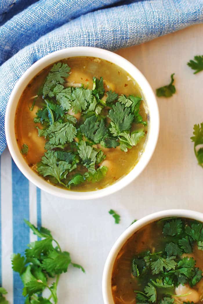 Crock Chicken & Green Chile Soup