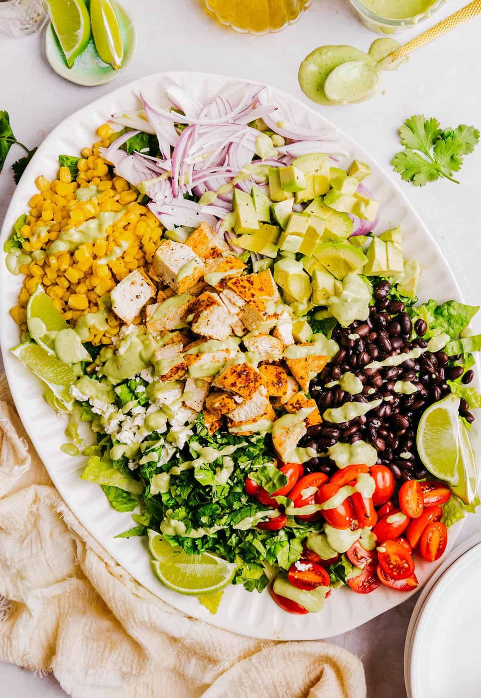 Southwest Chicken Salad with Silky Avocado Dressing