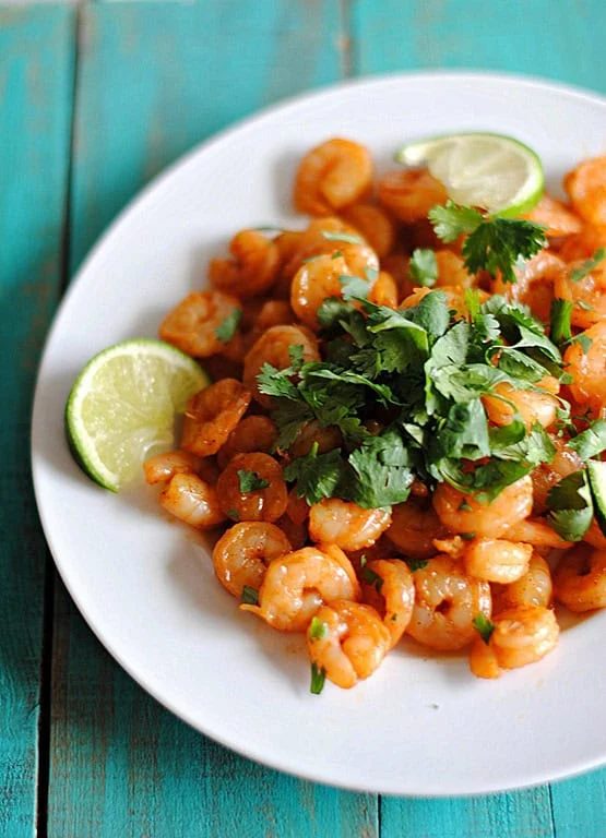 Spicy Shrimp with Cilantro & Lime