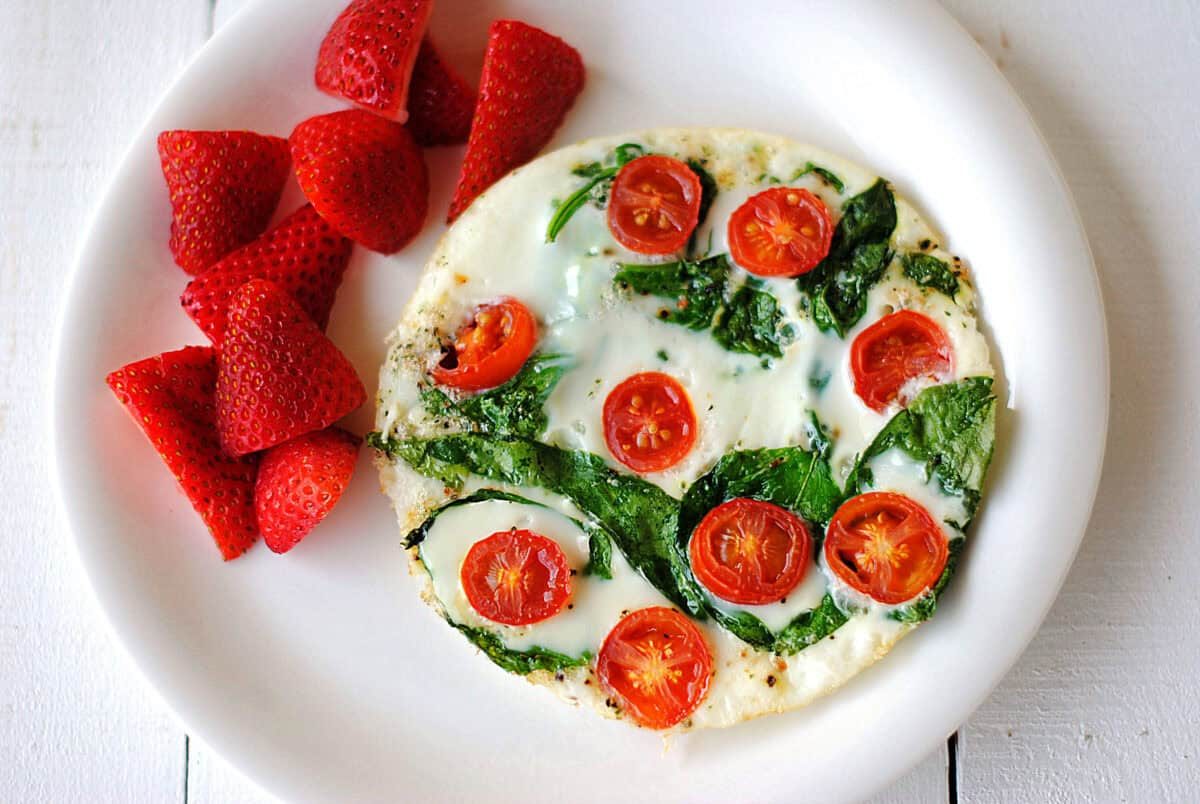Spinach & Egg White Omelet