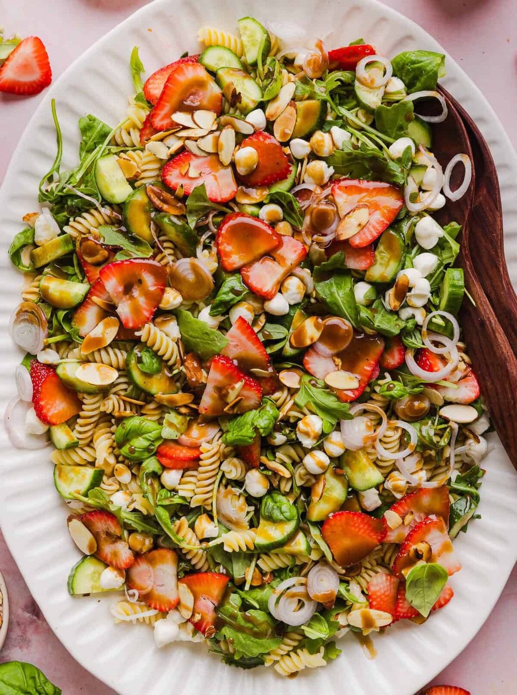 Balsamic Strawberry Pasta Salad