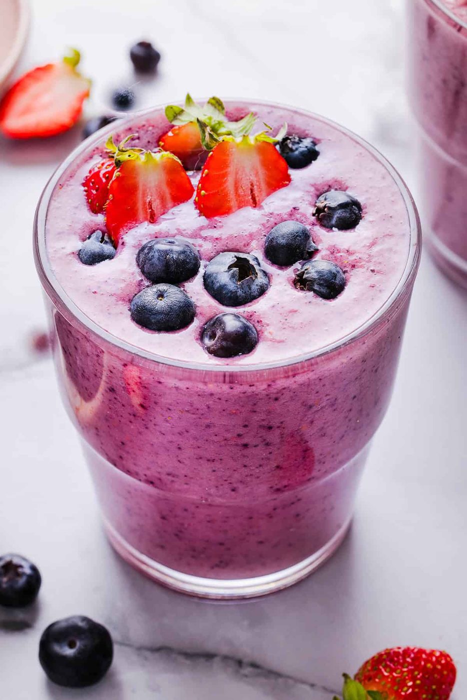 The Perfect Mixed Berry Smoothie for the table