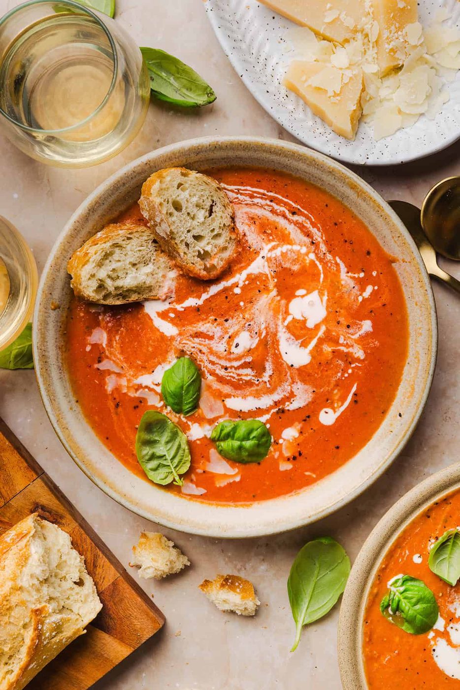 Silky Tomato Basil Soup