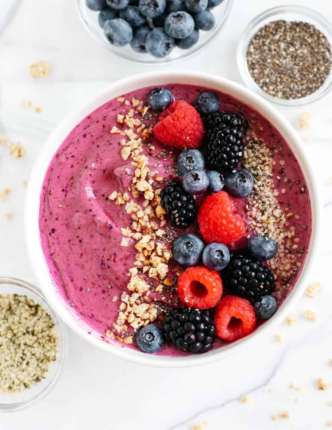 Berry Triple Smoothie Bowl