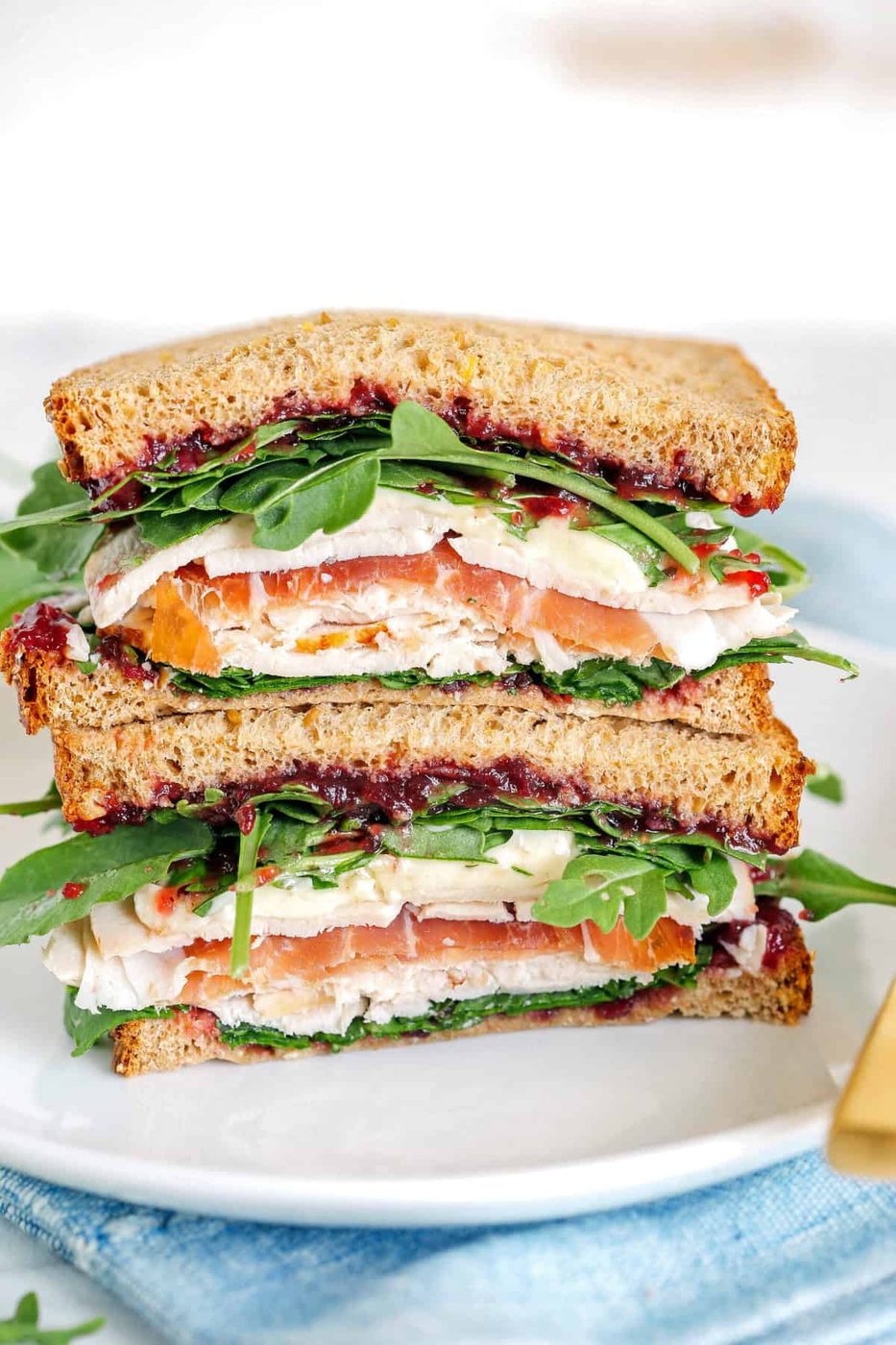 Thanksgiving Leftover Turkey Sandwich