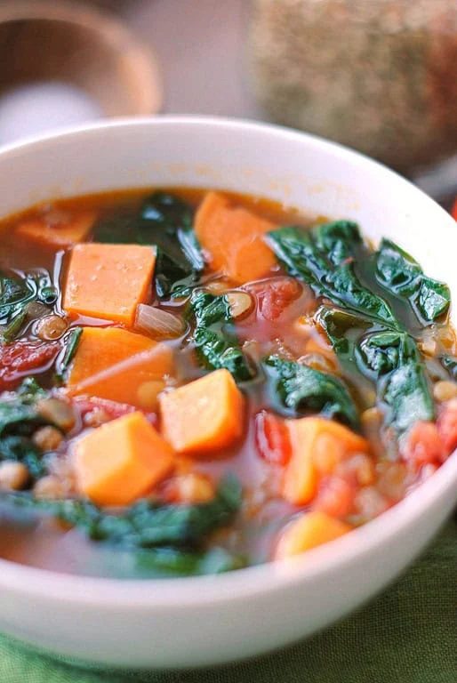 Vegan Sweet Potato & Lentil Soup