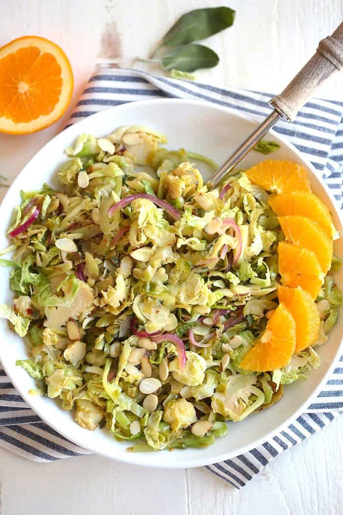 Warm Brussels Sprouts & Sage Salad