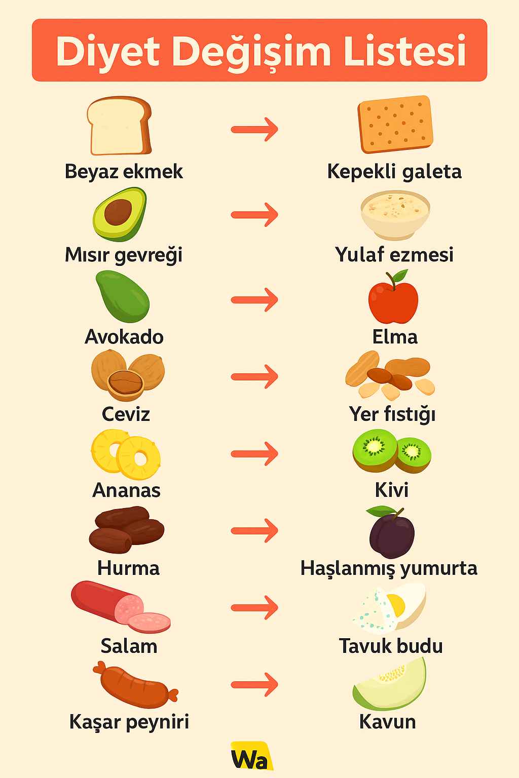Diyet Değişim Listesi