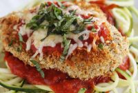 Low-Carb Baked Chicken Parmesan with Zoodles