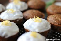 Moist Zucchini Cupcakes with Tangy Greek Yogurt Frosting Recipe