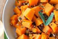 Glazed Butternut Squash with Sage and Toasted Pecans Recipe