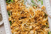 Creamy Green Bean Casserole with Crispy Onions
