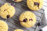 Fluffy Lemon Blueberry Muffins Made in a Blender
