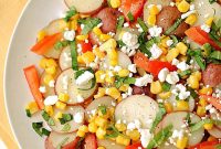 Summer Potato Salad with Garden Vegetables and Herbs